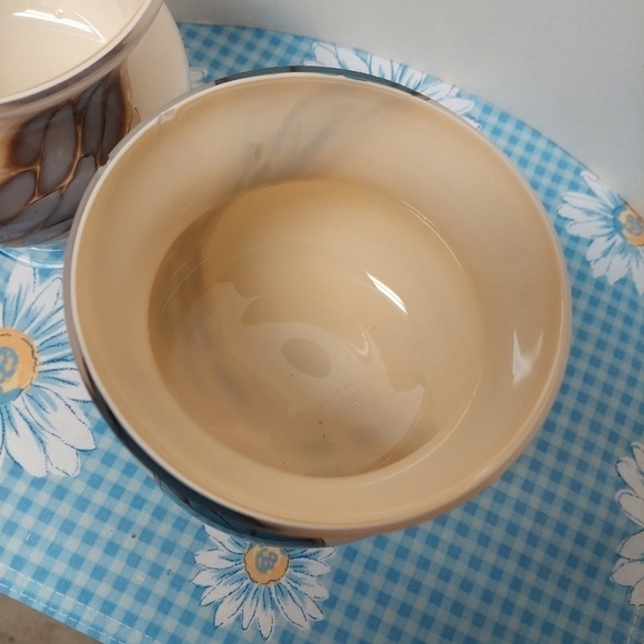 Zorza Hand-blown Opaque & Blue Art Glass Tealight/Bud Holders - Picture 5 of 11